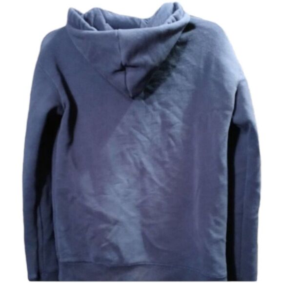 Navy Blue Hollister Hooded Sweatshirt Hoodie - Picture 4 of 6